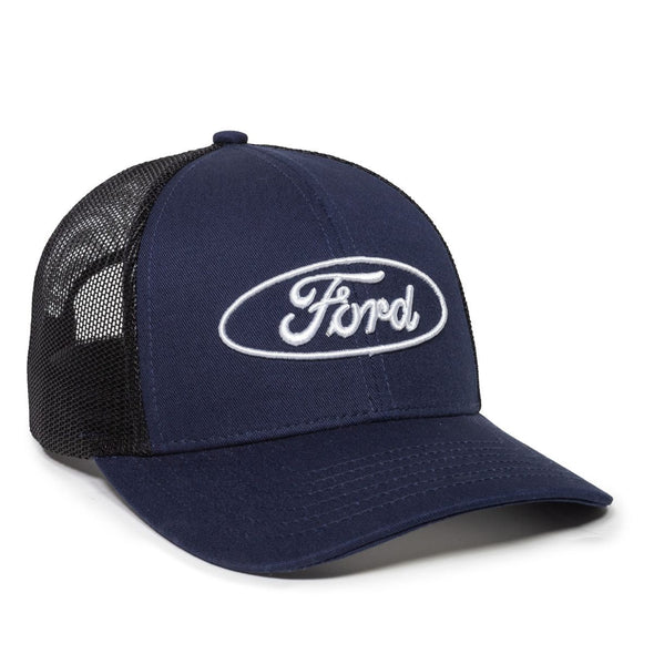 Ford® Blue / Black Mesh Snapback Hat