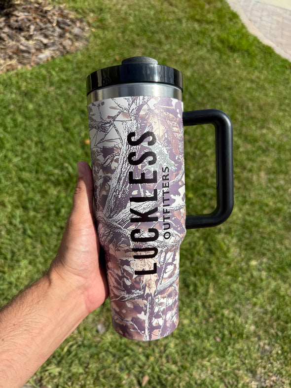Washed Maple Camo 40oz Tumbler