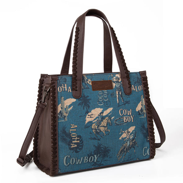 Vintage Wrangler Western Cowboy Satchel - Jean