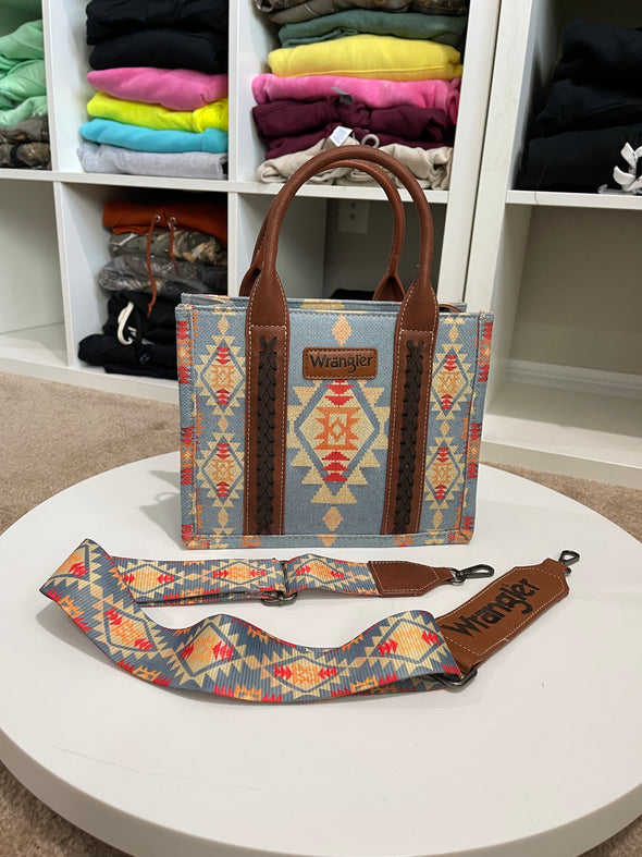 Wrangler Southwestern Canvas Tote - Brown