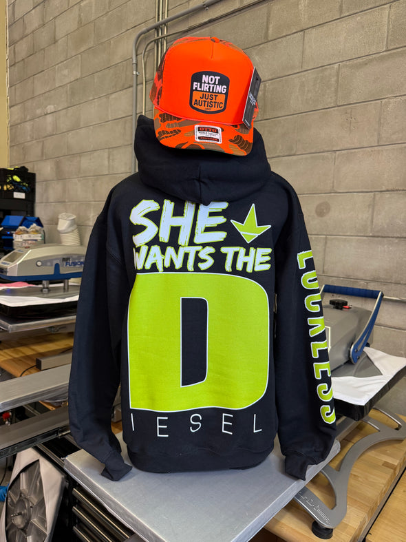 She Wants the Diesel Hoodie Luckless Outfitters