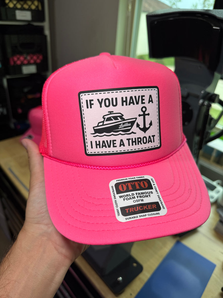 Boat Throat Trucker Hat – Luckless Outfitters