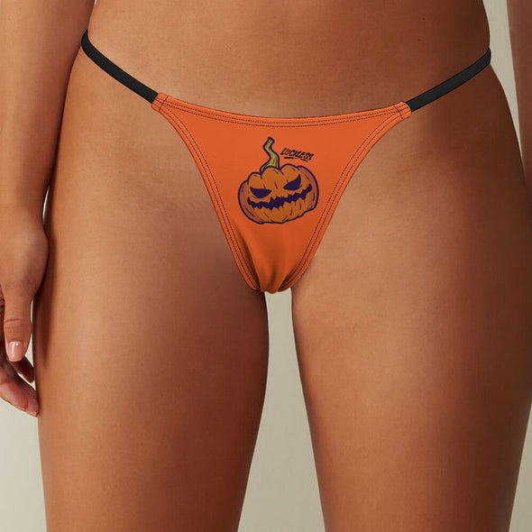 Jack-O-Lantern Yoga Thong
