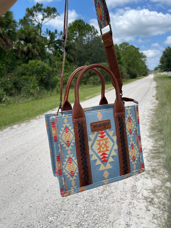 Wrangler Southwestern Canvas Tote - Brown