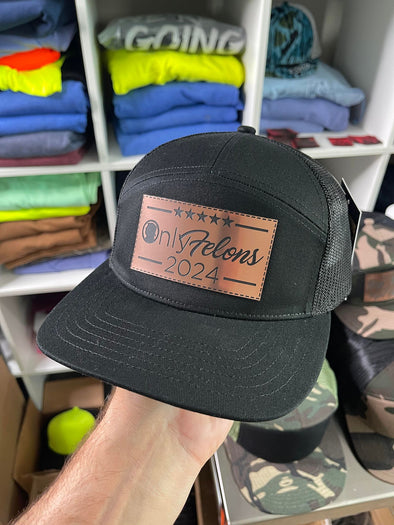 Only Felons Brushed Copper SnapBack Hat | Black