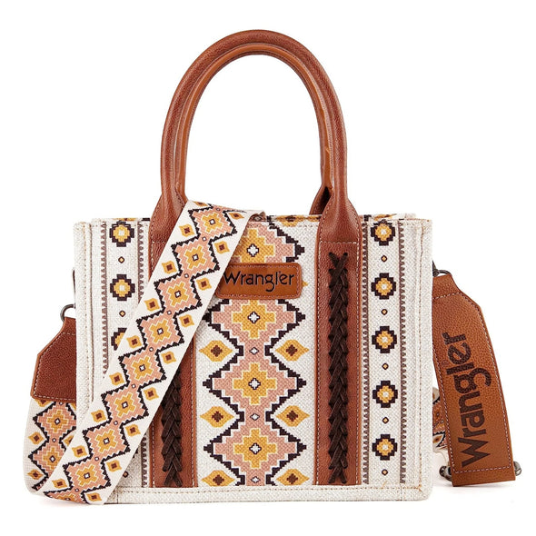 Wrangler Southwestern Canvas Tote - Coffee