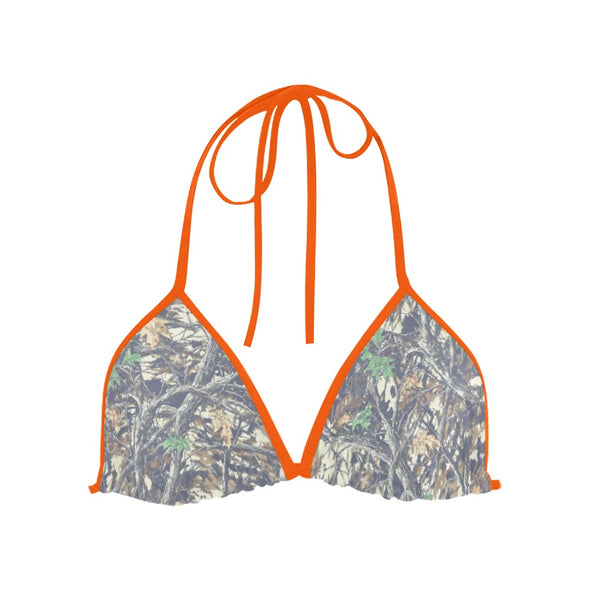 Faded Camo Triangle Bikini Top