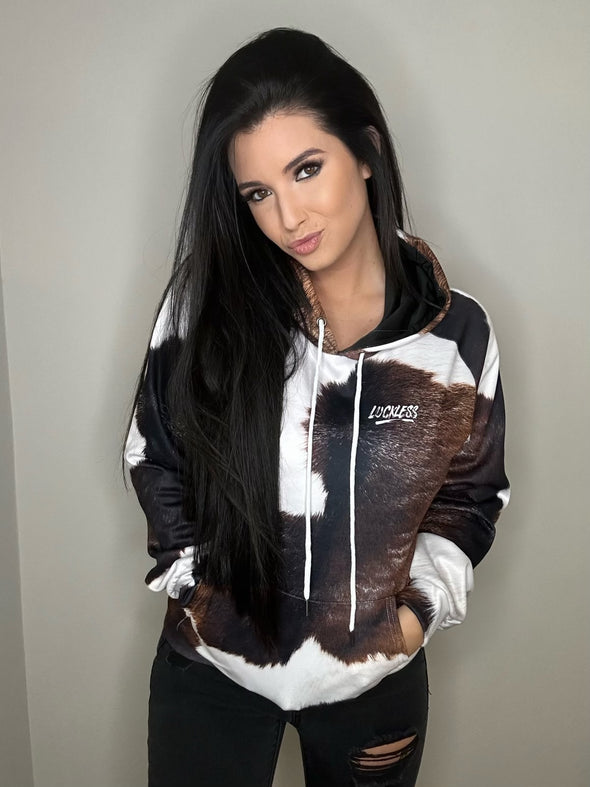 Cowhide Heavy Fleece Raglan Hoodie