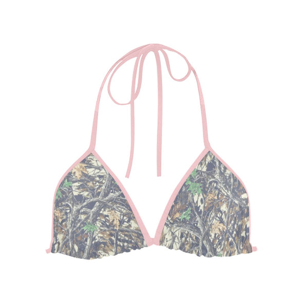 Faded Camo Triangle Bikini Top