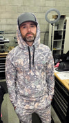 Faded Camo Wide String Hoodie Luckless Outfitters