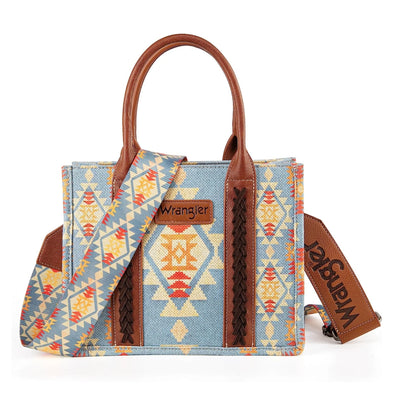 Wrangler Southwestern Canvas Tote - Brown