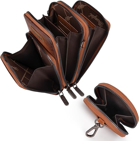 Wrangler Crossbody Cell Phone Purse | Light Brown