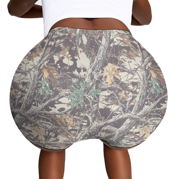 Women's High Fitness Shorts - Washed Maple