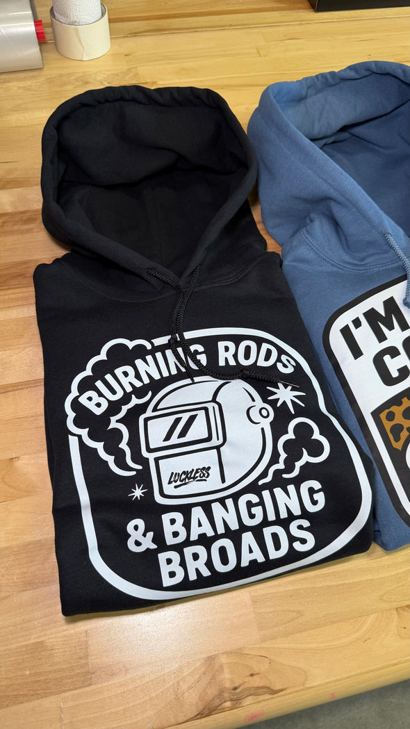 Burning Rods Hoodie Luckless Outfitters