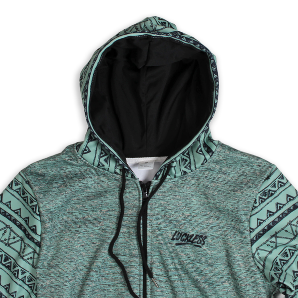 Aztec Fleece Zip Up Hoodie | Chill