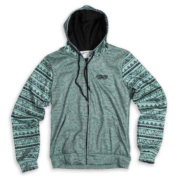 Aztec Fleece Zip Up Hoodie | Chill