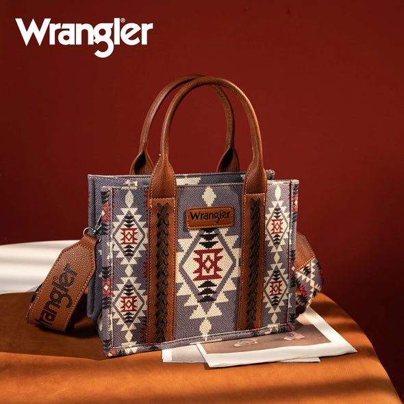 Wrangler Southwestern Canvas Tote - Lavender