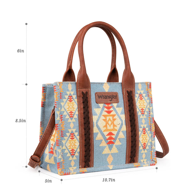 Wrangler Southwestern Canvas Tote - Brown