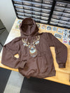 Faux Rhinestone Buck Hoodie Luckless Outfitters