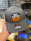 Not Flirting Hat in Charcoal by Luckless Outfitters
