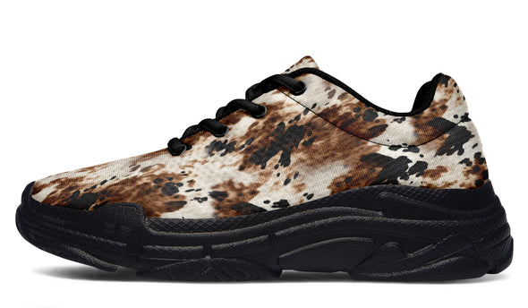 Bleach Cowhide Thick Sneaker