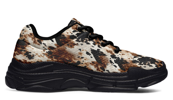 Bleach Cowhide Thick Sneaker