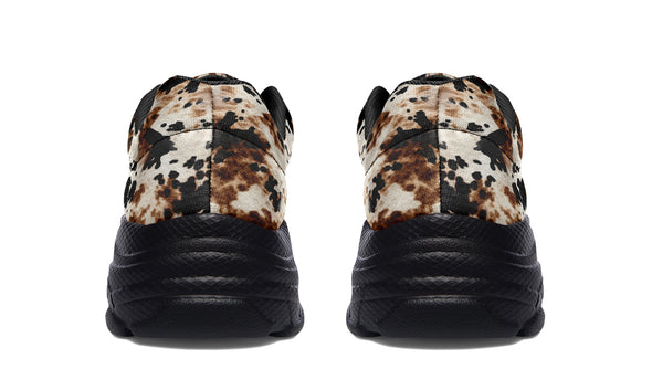 Bleach Cowhide Thick Sneaker