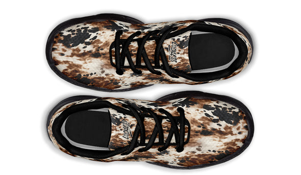 Bleach Cowhide Thick Sneaker