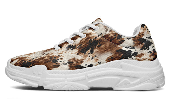 Bleach Cowhide Thick Sneaker