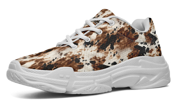 Bleach Cowhide Thick Sneaker