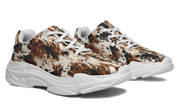 Bleach Cowhide Thick Sneaker