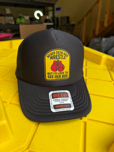 Love to See Her Box Trucker Hat Luckless Outfitters