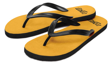 Sunflower And Skulls Yellow Flip Flops