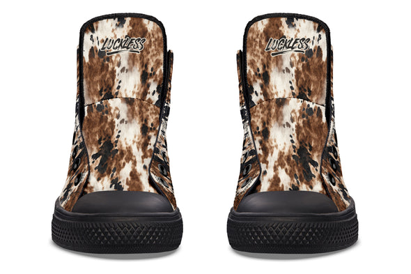 Bleach Cowhide High Tops