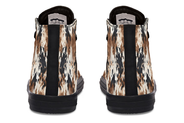 Bleach Cowhide High Tops