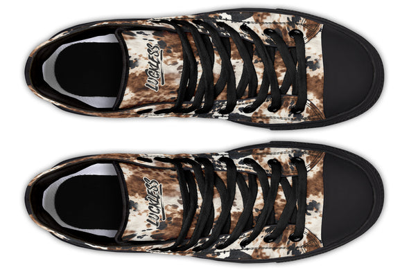 Bleach Cowhide High Tops