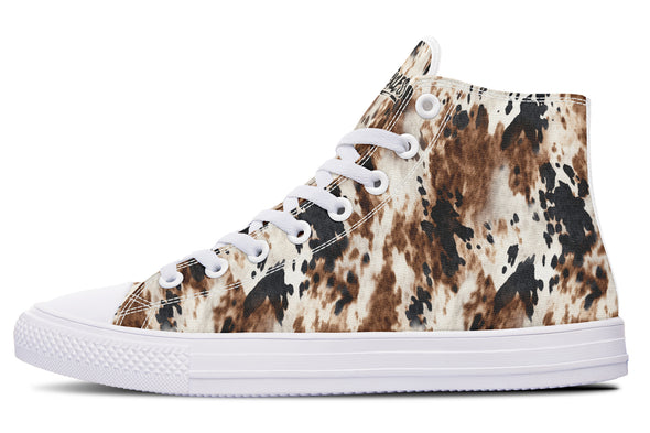Bleach Cowhide High Tops