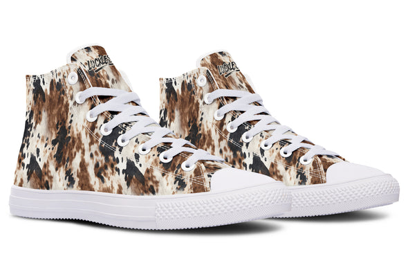 Bleach Cowhide High Tops