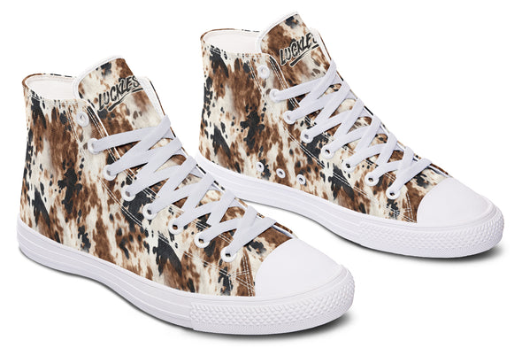Bleach Cowhide High Tops