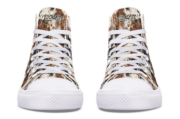 Bleach Cowhide High Tops