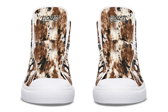 Bleach Cowhide High Tops