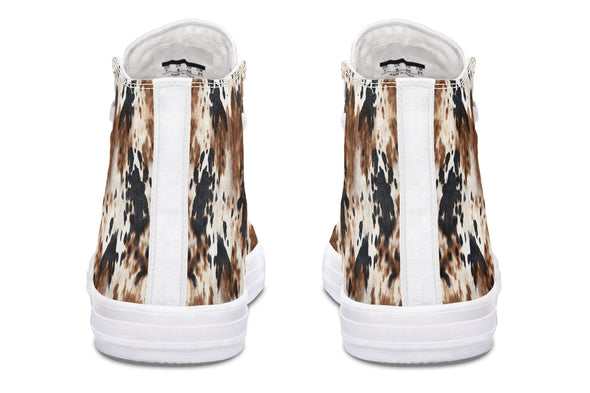 Bleach Cowhide High Tops