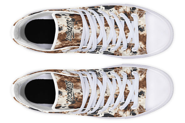 Bleach Cowhide High Tops
