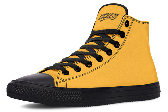 Sunflower And Skulls Yellow High Tops