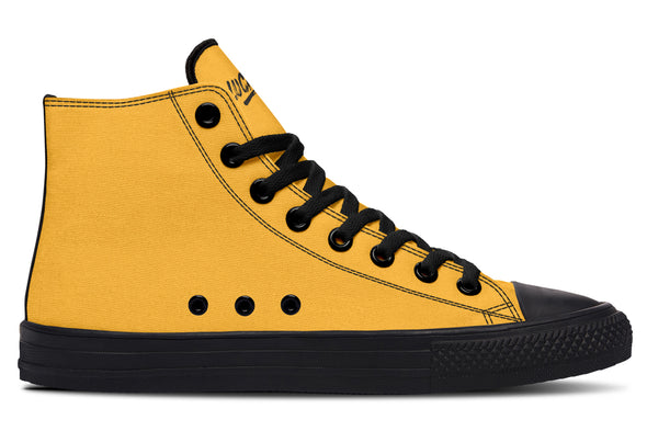 Sunflower And Skulls Yellow High Tops
