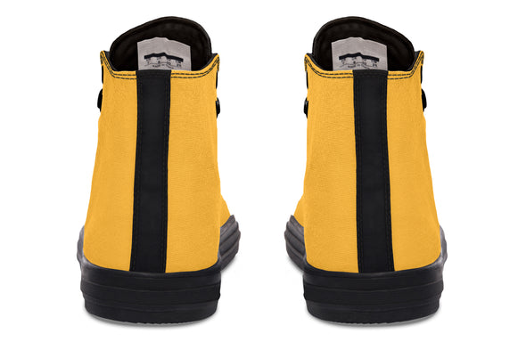 Sunflower And Skulls Yellow High Tops