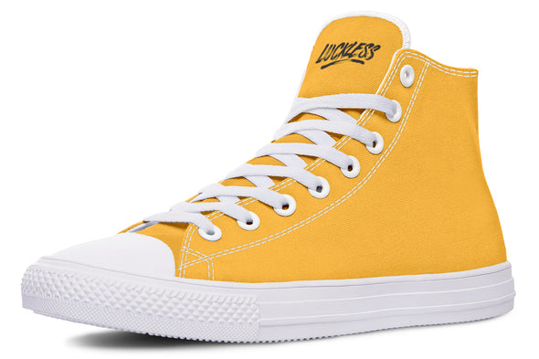 Sunflower And Skulls Yellow High Tops