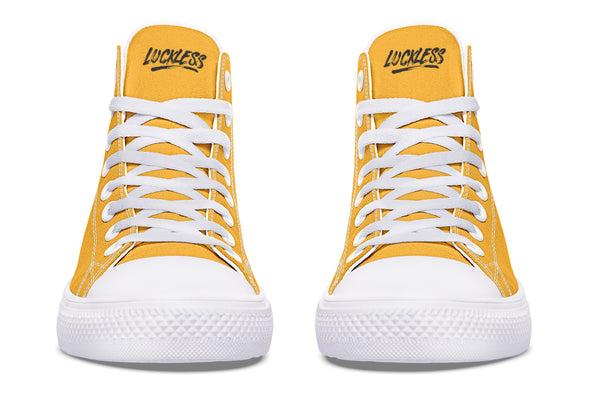 Sunflower And Skulls Yellow High Tops
