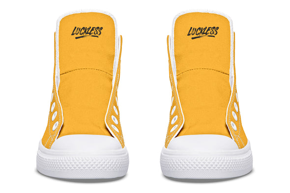 Sunflower And Skulls Yellow High Tops