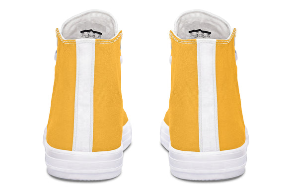Sunflower And Skulls Yellow High Tops